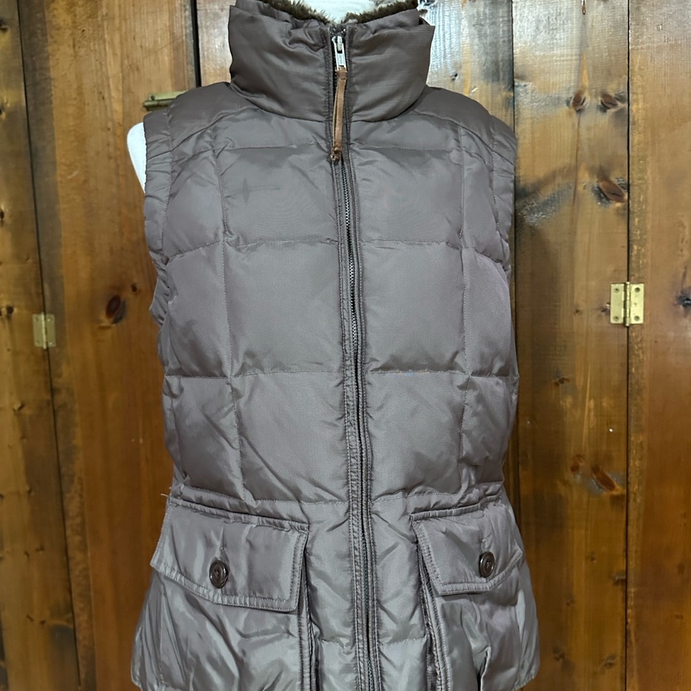 Women's Puffer Vest - Brown
